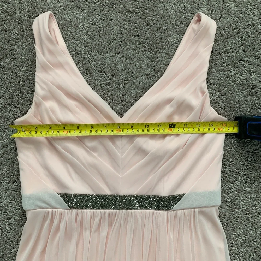 David’s Bridal blush pink maxi dress - Picture 8 of 8